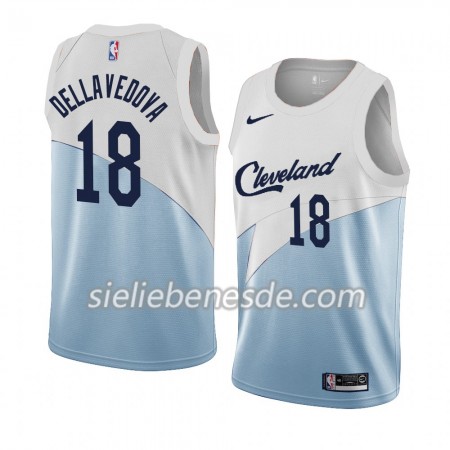 Herren NBA Cleveland Cavaliers Trikot Matthew Dellavedova 18 2018-19 Nike Blau Weiß Swingman
